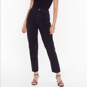 Black Debbie High-Waisted Mom Jeans